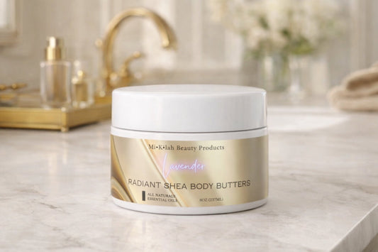 Lavender Goat Milk Soap, Scrub & Shea Body Butter Set – gift set packaging