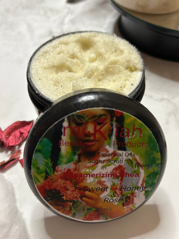 "Indulge in Luxurious Honey Rose Shea Butter Scrubs & Whipped Body Gift Set | Exfoliate & Hydrate Naturally!"