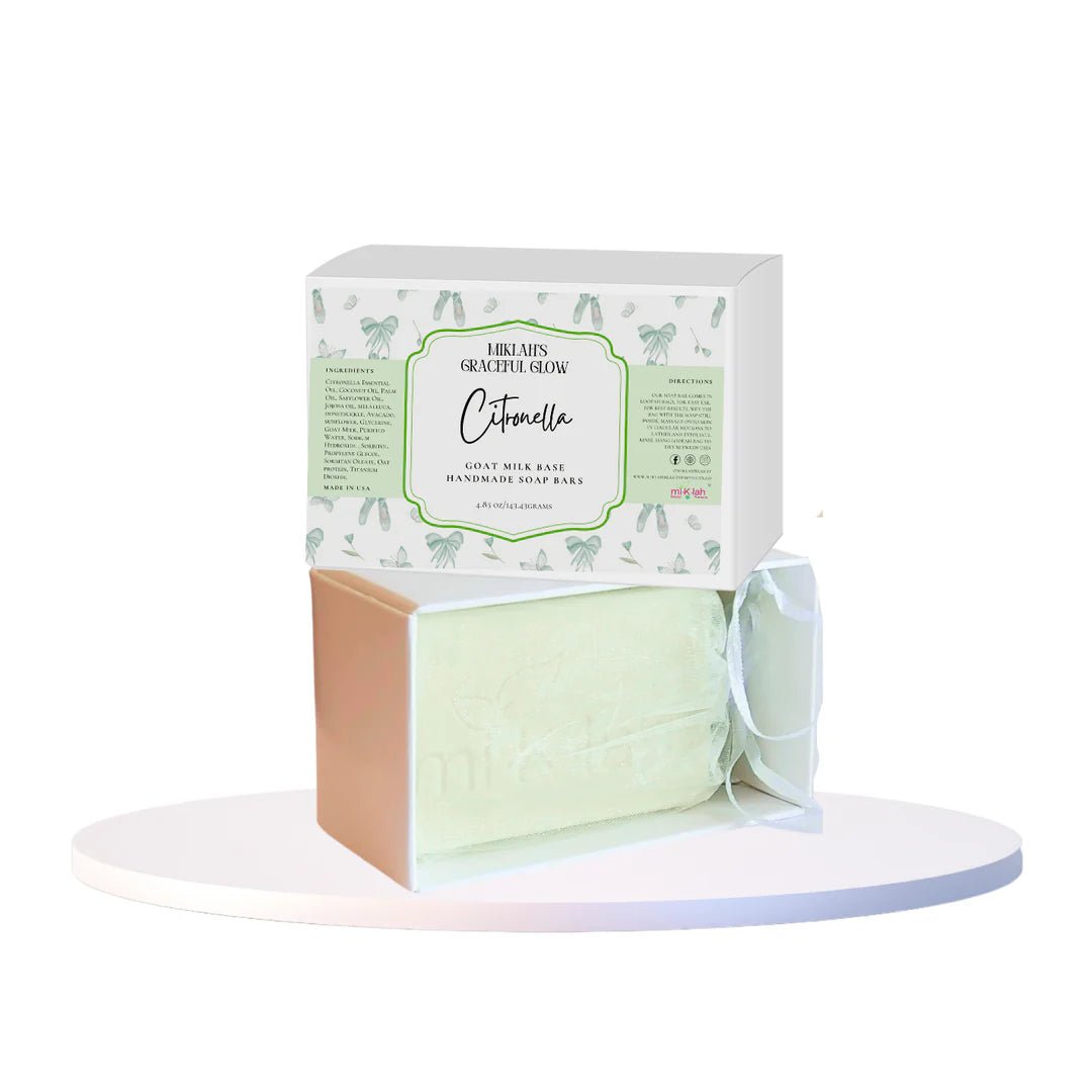 Herbal beauty bar soap gift set with dried flowers — Botanical Bliss collection of handmade goat milk soaps