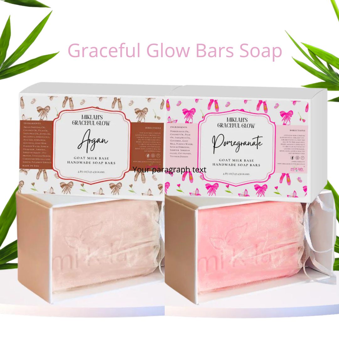 Pomegranate & Argan Graceful Glow Bar Soap Gift Set: Luxurious Bliss Awaits - Miklah Giftsets