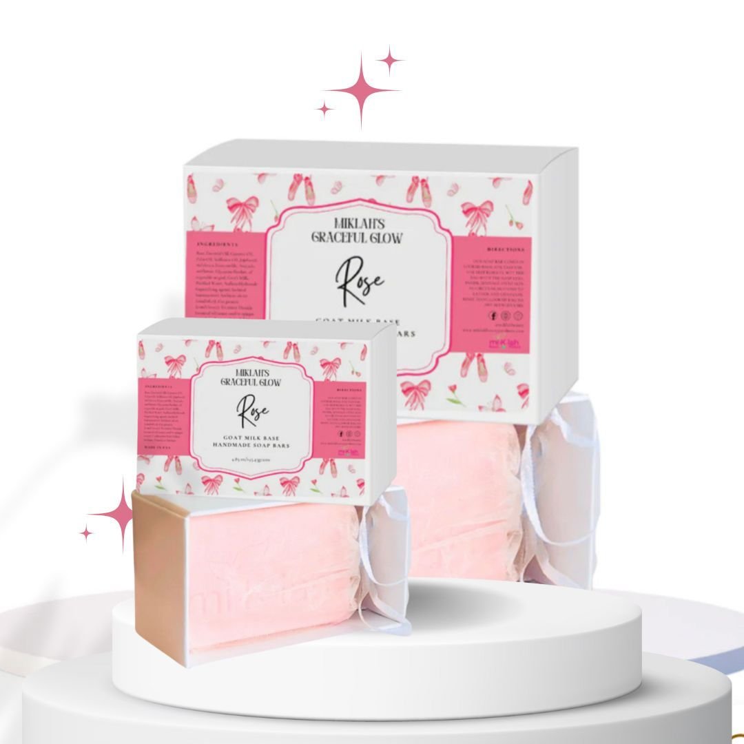 "Radiant Roses: A Blossoming Rose Goat milk Beauty Bar Gift Set"