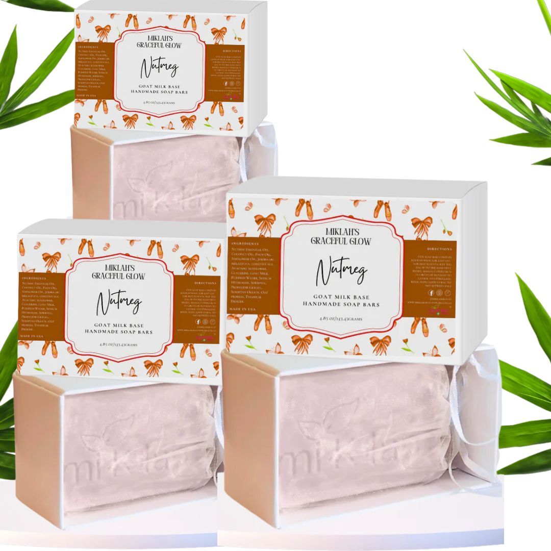 Nutmeg goatmilk bar soap- Miklah Giftsets
