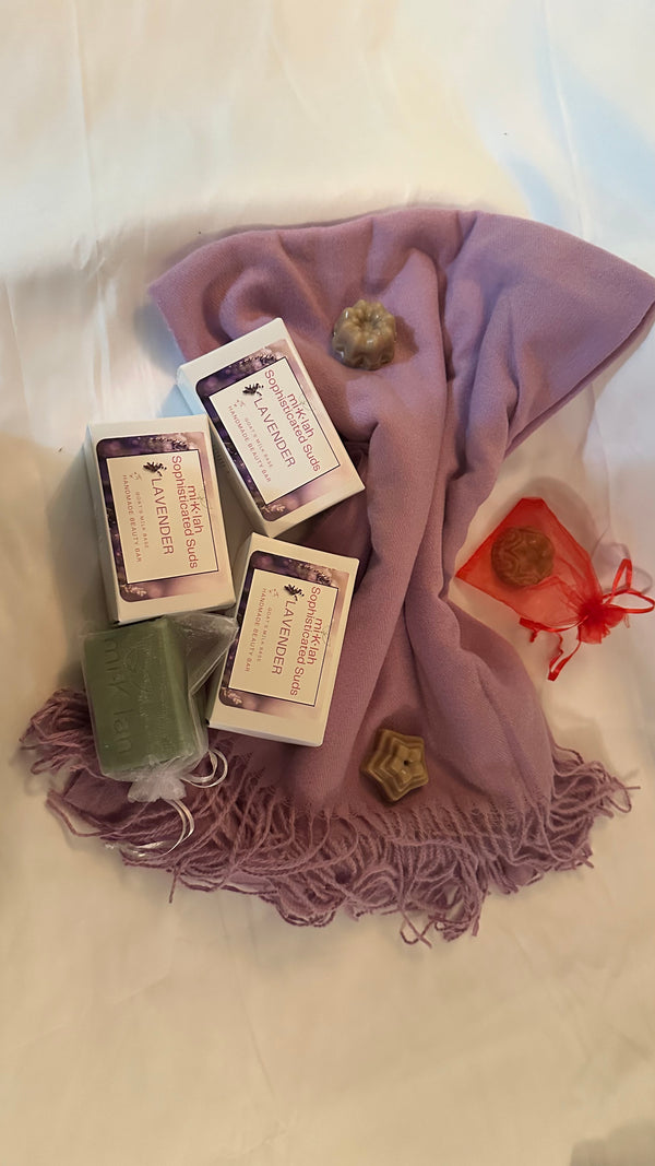 Lavender Beauty Bar: with a Free Luxurious Cashmere Scarf
