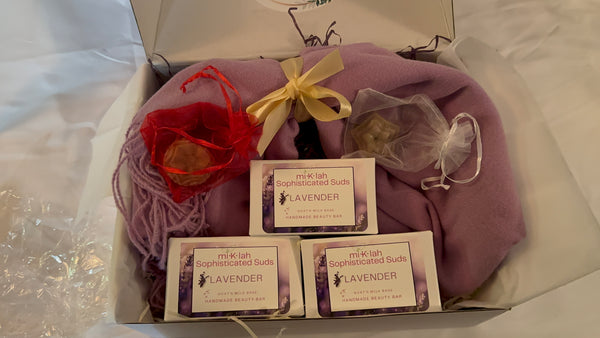 Lavender Beauty Bar: with a Free Luxurious Cashmere Scarf