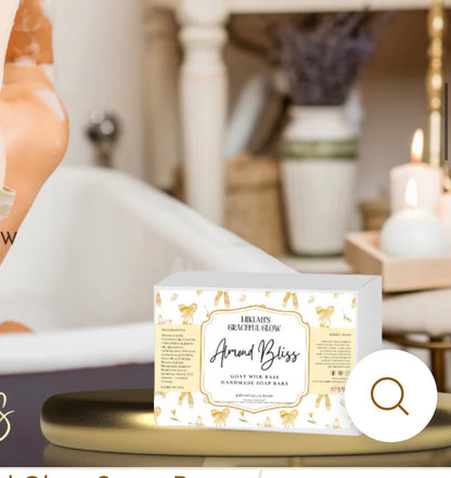 Almond Bliss Skincare Duo: Shea Body Butter & Goat Milk Soap for Radiant Skin