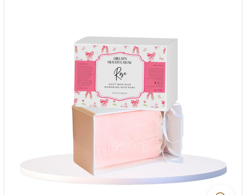 "Radiant Roses: A Blossoming Rose Beauty Bar Gift Set"