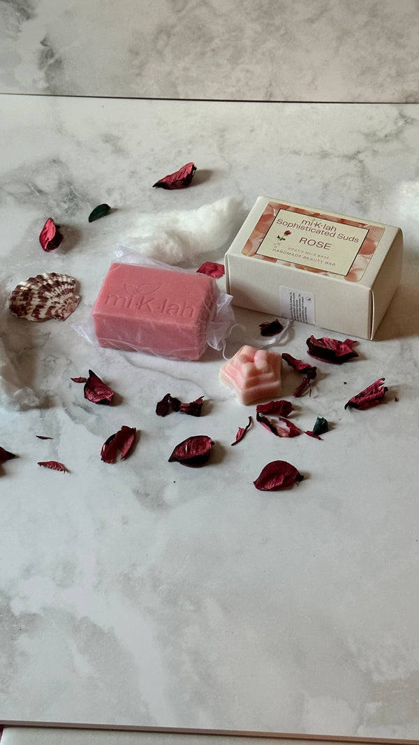 "Radiant Roses: A Blossoming Rose Beauty Bar Gift Set"
