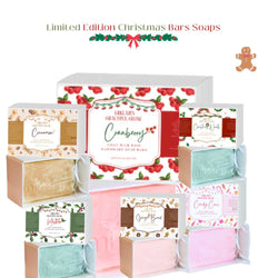 Limited Edition Christmas Graceful Bar Soaps – Goat Milk Base 🎅 | Candy Cane, Gingerbread, Cranberry, Mistletoe, Christmas Wreath, Cinnamon!