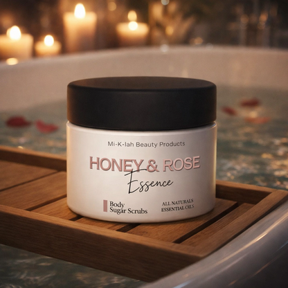 "Honey Rose Luxe Shea Body Butter & Scrub Gift Set | Miklah"